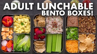 Bento Box Lunch Ideas for Work amp School – Adult LUNCHABLES [upl. by Esiled]