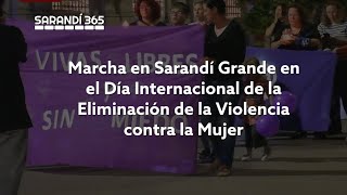 Marcha en Sarandí Grande en el Día Internacional de la Eliminación de la Violencia contra la Mujer [upl. by Arodaeht]