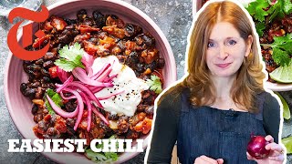 Easy 30Minute Vegetarian Chili  Melissa Clark  NYT Cooking [upl. by Ettari]