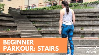 Beginner Parkour Training Stairs  ParkourVisionsorg [upl. by Piscatelli]