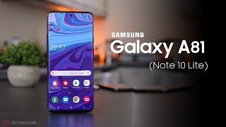 Samsung Galaxy A81 Note10 Lite  OFFICIAL LOOK [upl. by Yahiya]