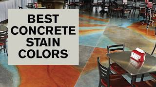 Best Concrete Stain Colors [upl. by Reisch564]