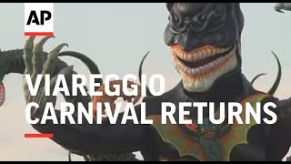 Viareggio carnival returns after COVID delay [upl. by Akered]