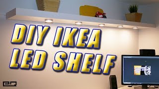 IKEA Hack LACK Shelf With OMLOPP or MITTLED LEDs Tutorial [upl. by Eiznil]