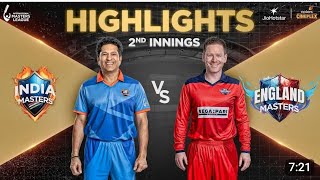 India Vs Eng  1st Inning  Full Highlight Sachin Tendulkar  International Masters League [upl. by Thebault792]