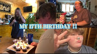 MY 17TH BIRTHDAY VLOG [upl. by Elita148]