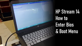 how to enter bios or Boot menu on HP Stream 14 [upl. by Oflunra391]