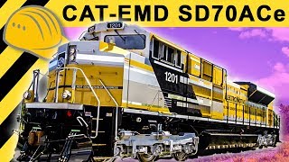 BIGGEST CAT Locomotive SD70ACe Inside amp Walkaround  Caterpillar at MinExpo [upl. by Mukerji]