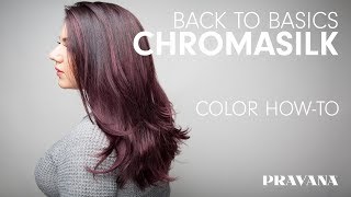 PRAVANA 180  ChromaSilk  Back to Basics Hair Color HowTo [upl. by Budworth]