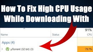 How To Fix High CPU Usage While Downloading In uTorrent [upl. by Cleary]