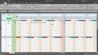 Excel Schichtplan erstellen Teil 1 Datum Vers 2 [upl. by Ael]