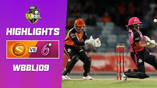 Perth Scorchers v Sydney Sixers  WBBL09 [upl. by Kram235]