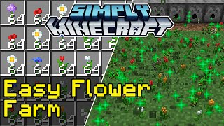 Easy Flower Farm Tutorial  Simply Minecraft Java Edition 117118 [upl. by Iinden393]