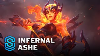 Infernal Ashe Skin Spotlight  League of Legends [upl. by Nivert296]