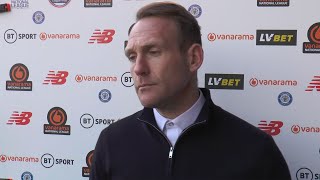 Simon Rusk PostMatch Interview  Chesterfield FC [upl. by Ynaffi]