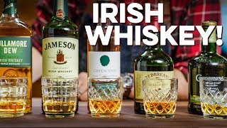 Tasting amp Ranking 5 Irish Whiskeys  How to Drink [upl. by Maretz]