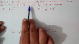 Ex95 Q3 Chapter9 Algebraic Expressions and Identities  Ncert Maths Class 8  Cbse [upl. by Quintus]