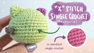 FOR BEGINNERS How to Single Crochet Cross Stitch [upl. by Eisdnyl]