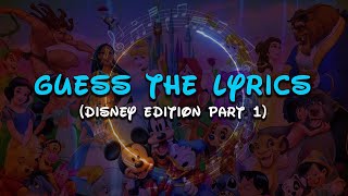 Magical Disney Song Lyrics Quiz  Part 1 [upl. by Rosenzweig]