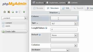 Modifying table columns in phpMyAdmin [upl. by Peters]