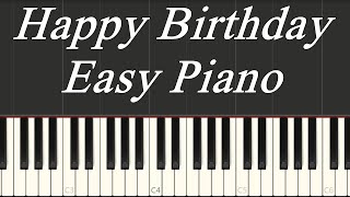 Happy Birthday Easy Piano Tutorial [upl. by Tham]