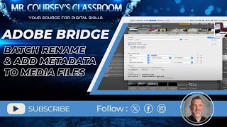 Adobe Bridge Batch Rename amp Add Metadata to Media Files [upl. by Seltzer839]
