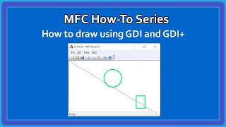 MFC C HowTo  Graphics GDI  GDI Drawing Video 16  MFC Basics [upl. by Ahtera]