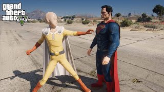 GTA 5  Saitama VS Superman [upl. by Atileda]