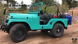 1965 Jeep CJ5 Restoration Full Video [upl. by Hadihsar]