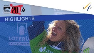 Highlights  Jacobellis Vaultier celebrate SBX titles  FIS Snowboard World Championships 2017 [upl. by Keller123]