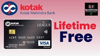 Lifetime Free Credit Card from Kotak Mahindra Bank  Kotak Platinum League Credit Card Benefits [upl. by Nnasor]