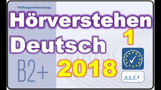 Modelltest 1 B2  Beruf Hörverstehen Deutsch Telc [upl. by Lenno]