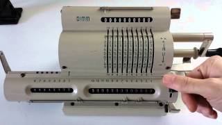 Mechanical calculator in action [upl. by Aleicarg]