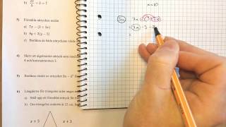 Matematik 1 Lösningar till prov i Algebra uttryck och ekvationer [upl. by Saimon]