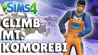 How To Climb Mt Komorebi Rock Climbing Skill Guide  The Sims 4 [upl. by Iams]