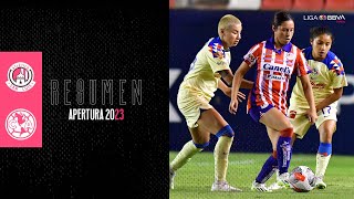 Resumen San Luis vs América  Jornada 10  Liga BBVA MX Femenil [upl. by Seluj]