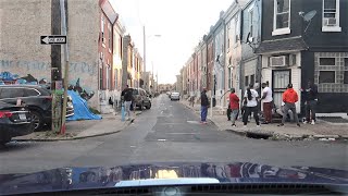 NORTH PHILADELPHIA WORST STREETS AND HOODS [upl. by Krall]