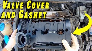 Valve Cover and Valve Cover Gasket Replacement  MK5 GTI [upl. by Anderea]