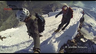 Matterhorn climb knife edge ridge to the summit [upl. by Shamrao873]