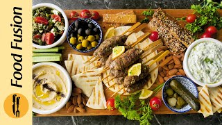 Turkish Mezze Platter Recipe By Food Fusion [upl. by Nnairac909]