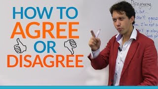 Conversation Skills How to agree or disagree in English [upl. by Neenwahs]