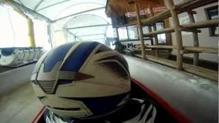 Inside a bobsleigh riding an Olympic bob track [upl. by Jonette526]