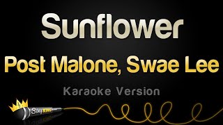 Post Malone Swae Lee  Sunflower Karaoke Version [upl. by Anna]