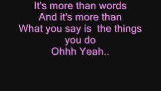 WestlifeMore Than Words Lyrics [upl. by Eintrok370]