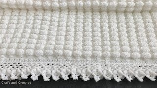 Easy crochet baby blanketcraft amp crochet blanket pattern 0304 [upl. by Treacy]