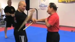 MUST SEE Grandmaster of Eskrima Atillo Balintawak WEAPONS sparring with student Virgil [upl. by Schofield]