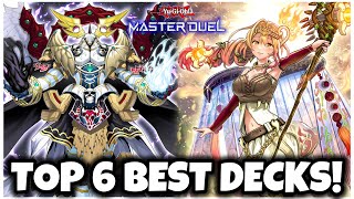 TOP 6 BEST DECKS in MASTER DUEL [upl. by Riamu]