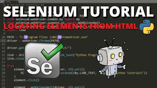 Python Selenium Tutorial 2  Locating Elements From HTML [upl. by Seek]