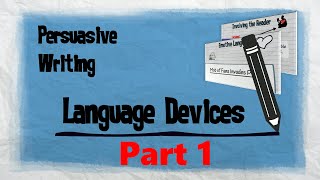 Persuasive Techniques Part 1  Persuasive Writing  EasyTeaching [upl. by Tonye]