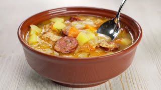 The Famous Polish Cabbage Soup KAPUŚNIAK Old Fashioned Cabbage Soup Recipe by Always Yummy [upl. by Chelsey]